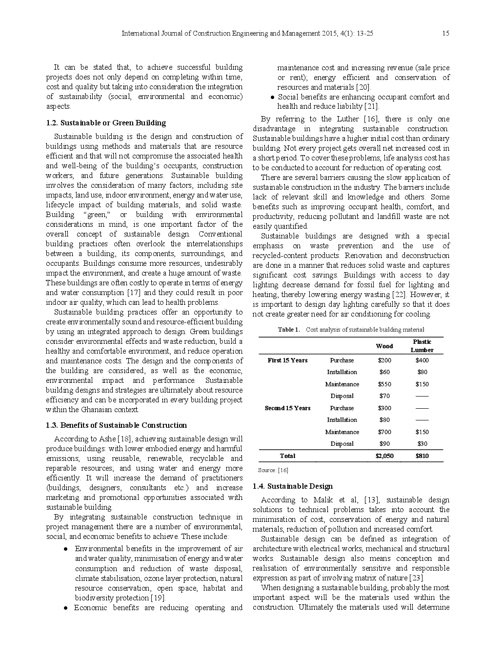 Integration Of Sustainable Construction In Project Management A Case Study In Ghana - Page 4