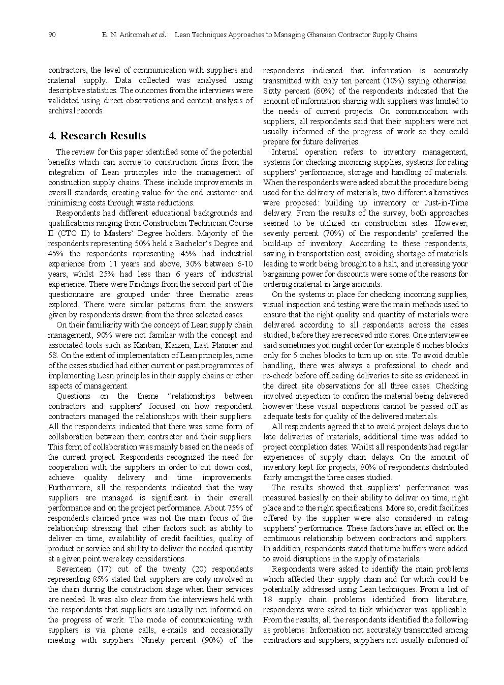 Lean Techniques Approaches To Managing Ghanaian Contractor Supply Chains - Page 5