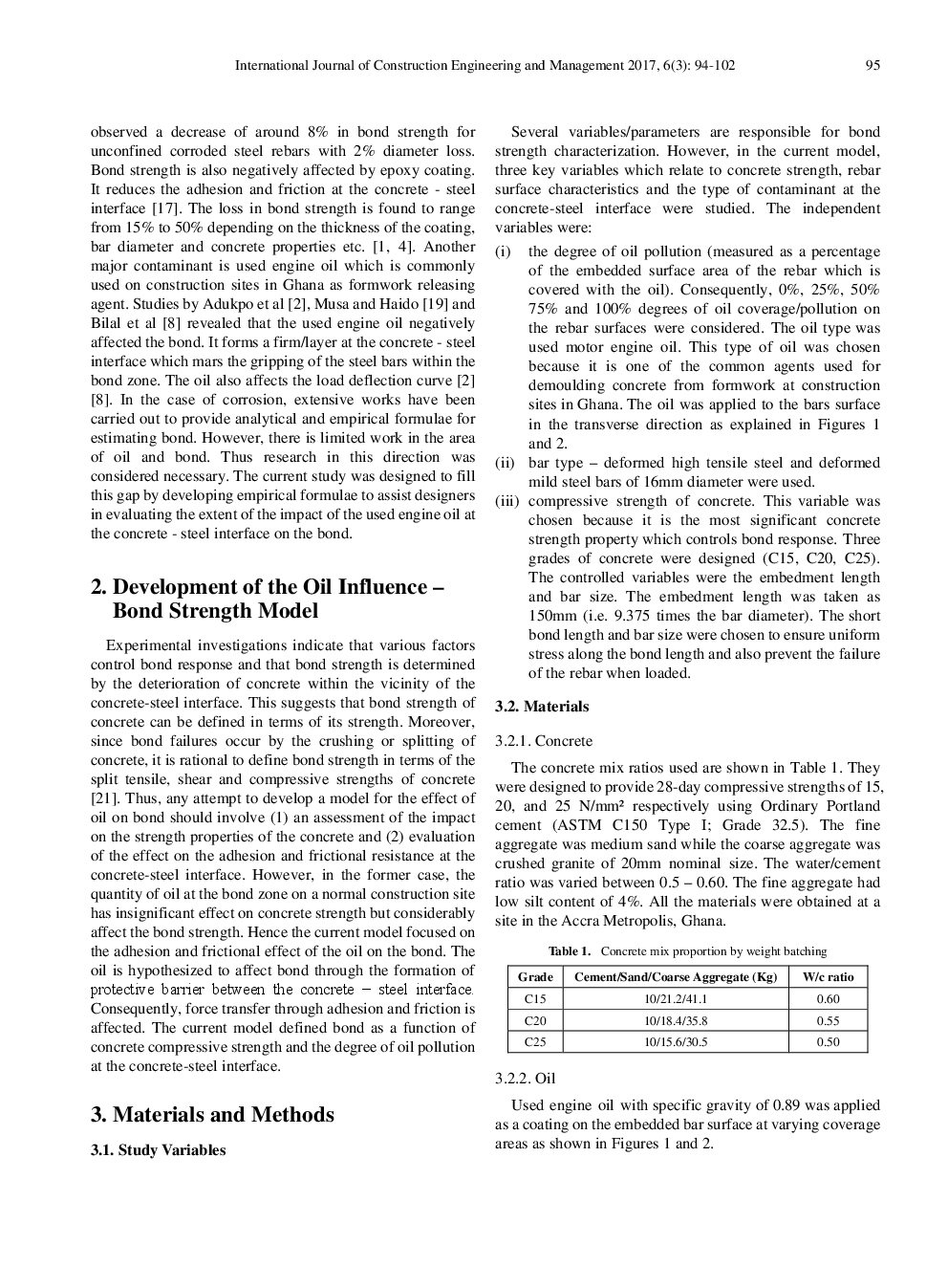 Modelling the Bond Strength of Reinforced Concrete with Oil Polluted Rebars - Page 3