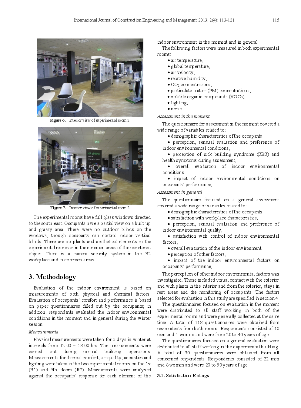 Occupants’ Comfort and Performance in a Building with Smart Elements - A Case Study - Page 4