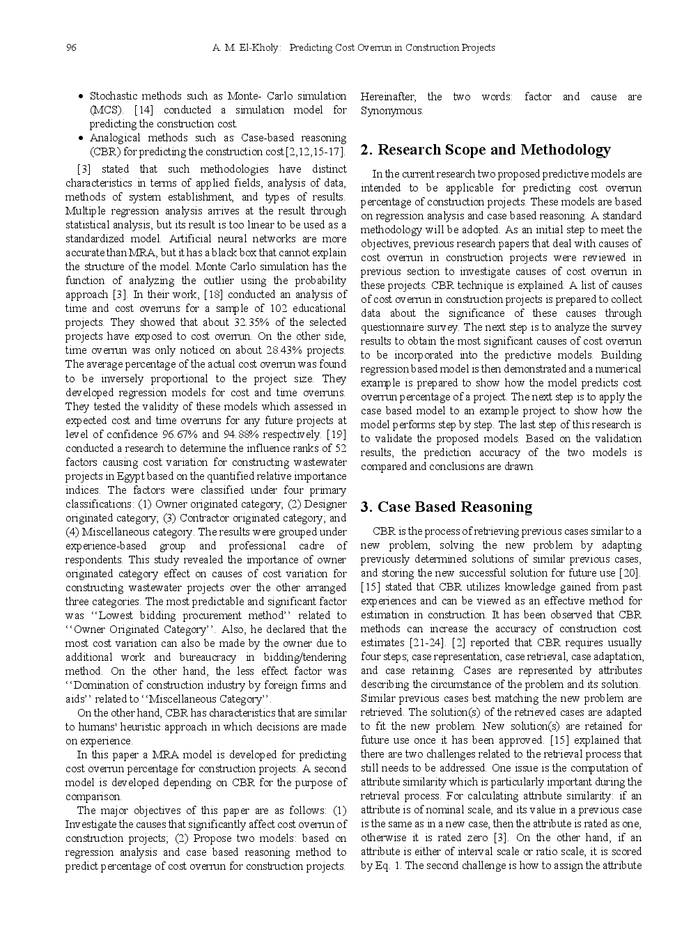 Predicting Cost Overrun In Construction Projects - Page 3