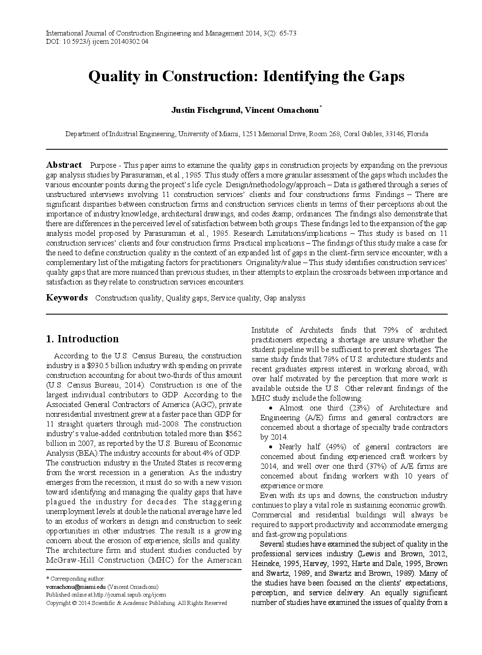 Quality In Construction Identifying The Gaps - Page 2