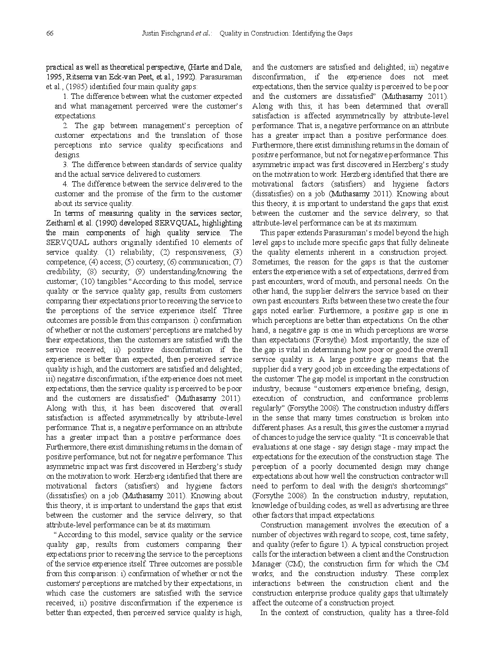Quality In Construction Identifying The Gaps - Page 3