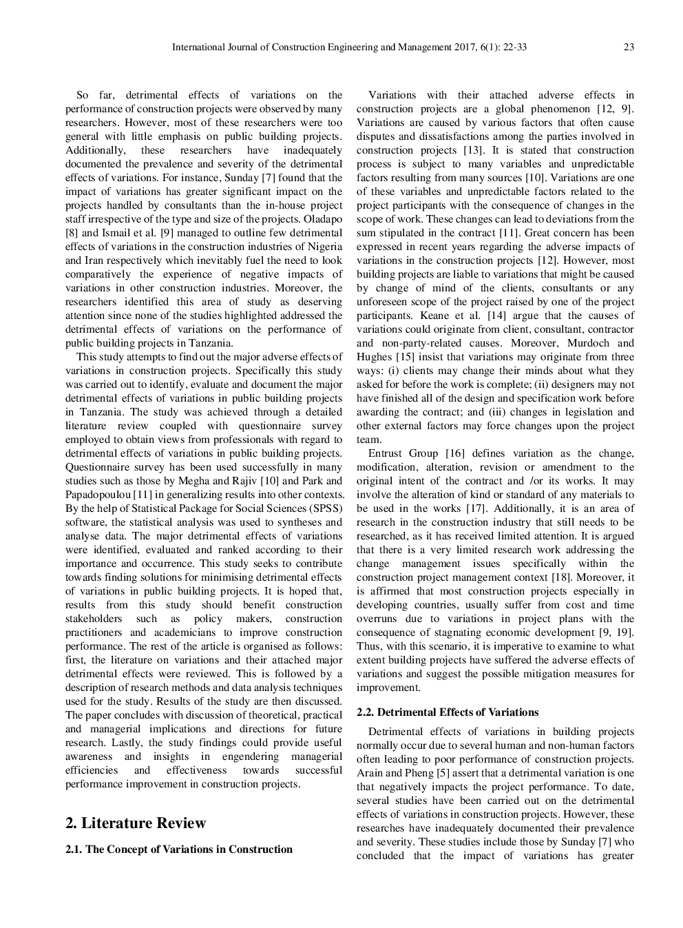 Quantitative Analysis Of The Effects Of Variations In Public Building Projects - Page 3