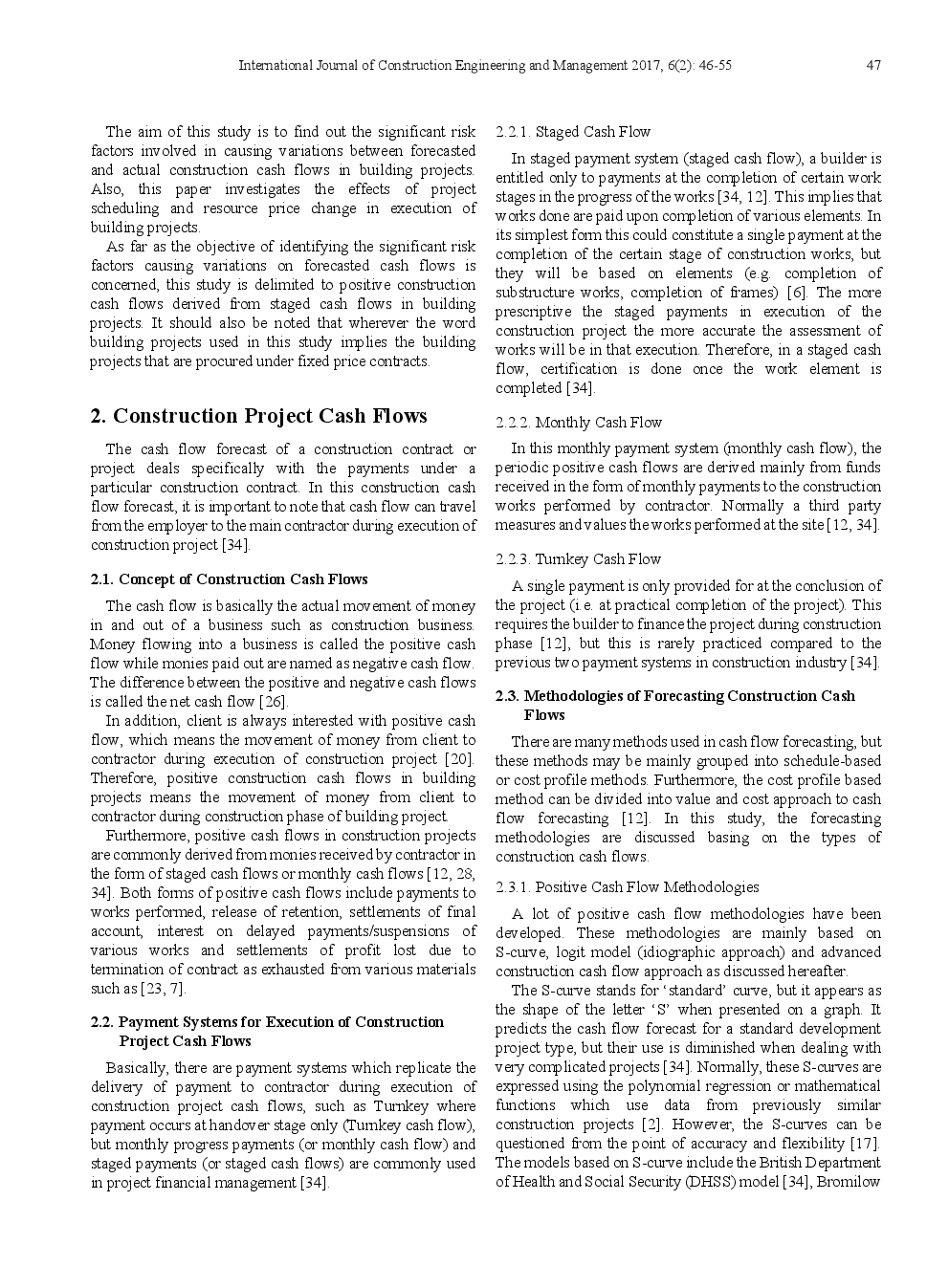 Risk Factors Causing Variations On Forecasted Construction Cash Flows Of Building Projects In Dar es Salaam, Tanzania - Page 3