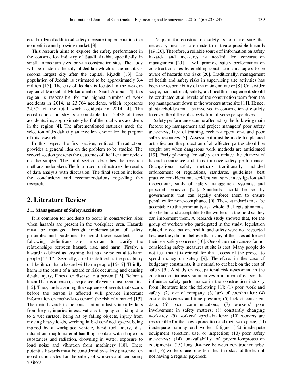 Safety Performance In The Construction Industry Of Saudi Arabia - Page 3
