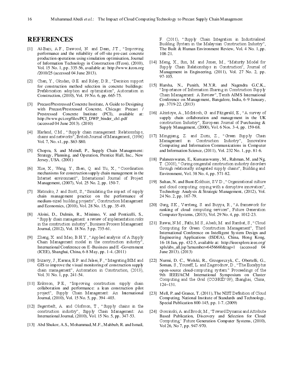The Impact Of Cloud Computing Technology To Precast Supply Chain Management - Page 5
