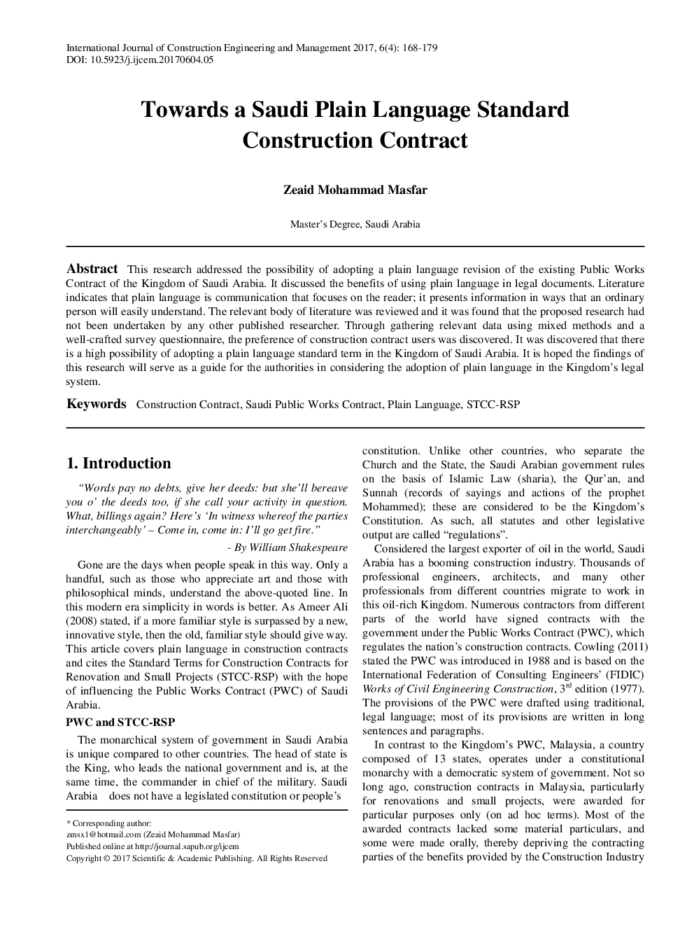 Towards A Saudi Plain Language Standard Construction Contract - Page 2