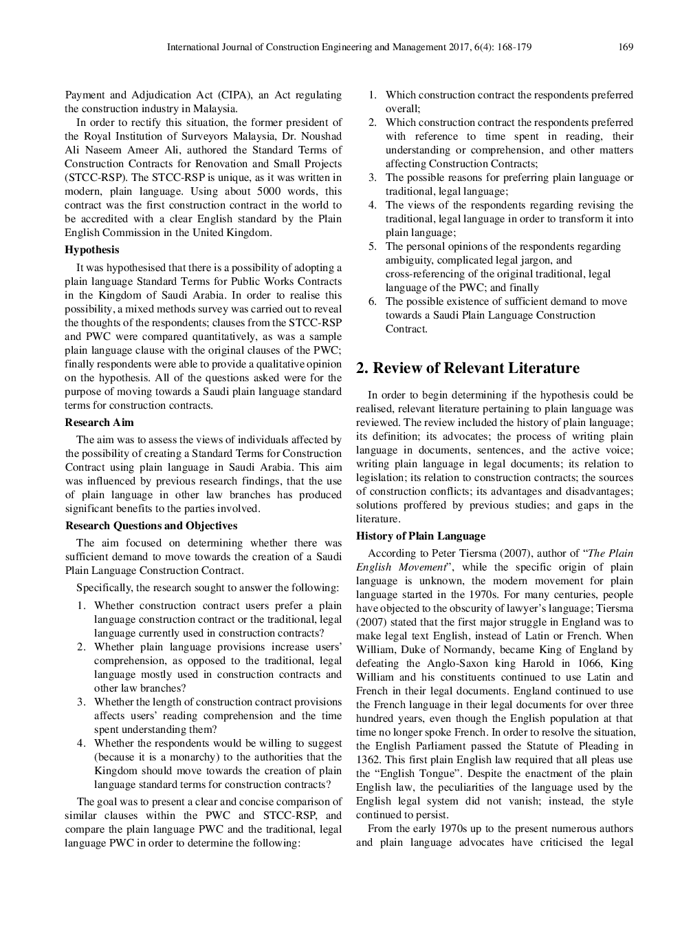 Towards A Saudi Plain Language Standard Construction Contract - Page 3