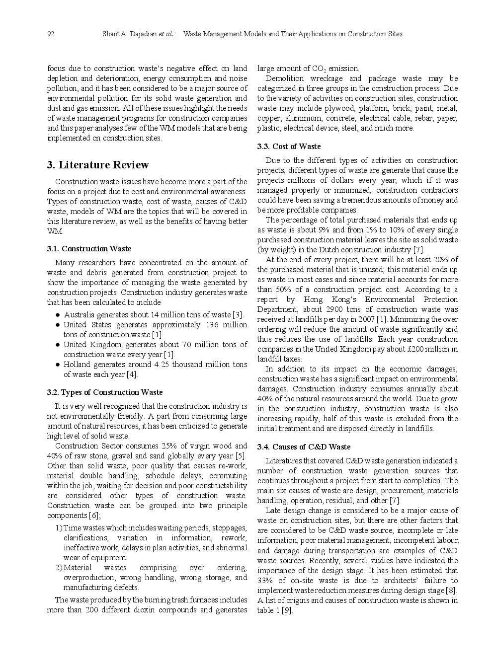 Waste Management Models And Their Applications On Construction Sites - Page 3