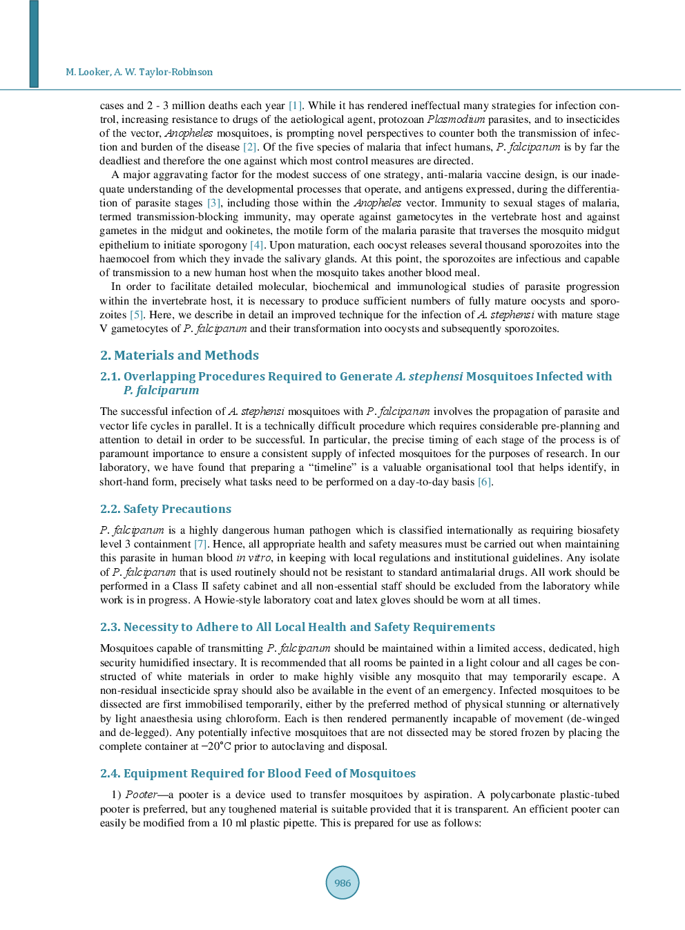A Protocol For A Highly Consistent, High Level Production In Vivo Of Plasmodium Falciparum Oocysts And Sporozoites - Page 3