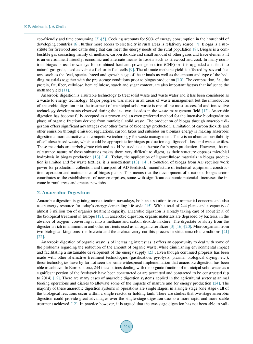 A Review Of Biochemical Process Of Anaerobic Digestion - Page 3