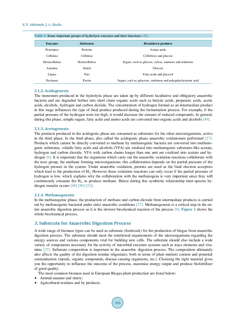 A Review Of Biochemical Process Of Anaerobic Digestion - Page 5