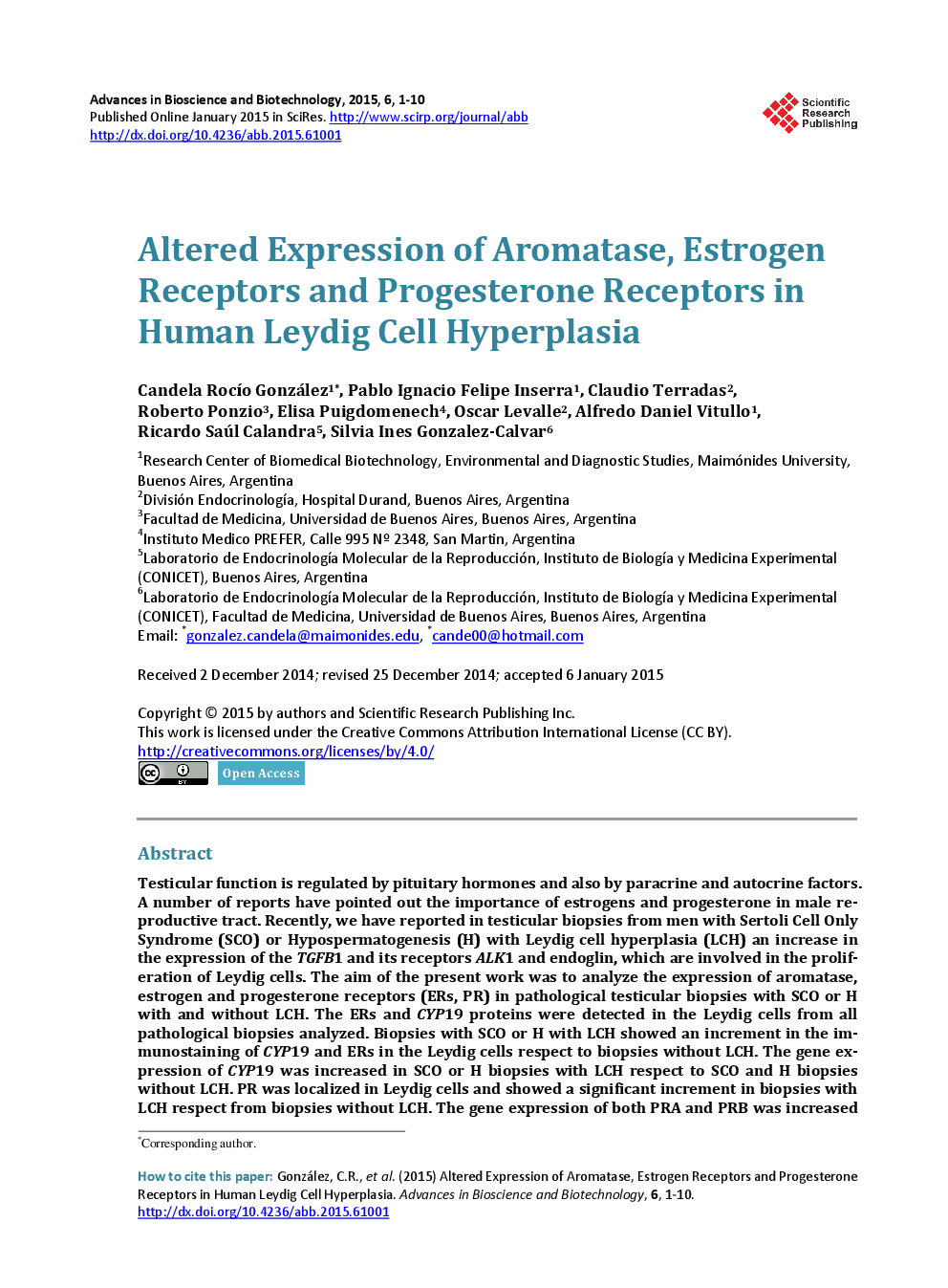Altered Expression Of Aromatase, Estrogen Receptors And Progesterone Receptors In Human Leydig Cell Hyperplasia - Page 2