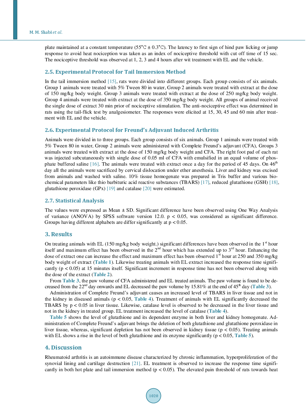 Analgesic And Anti-Arthritic Effect Of Enicostemma littorale Blume - Page 4