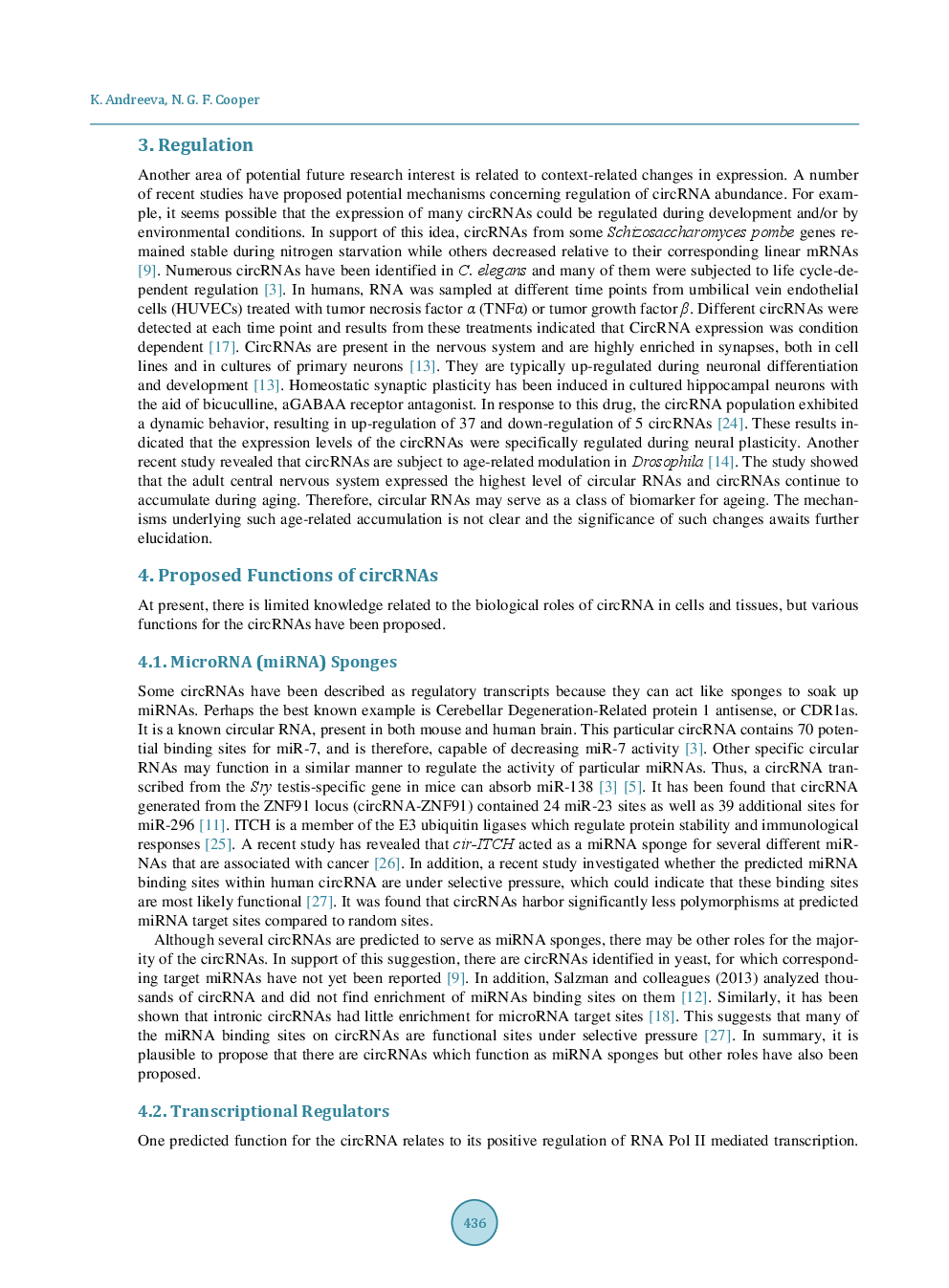 Circular RNAs: New Players in Gene Regulation - Page 5