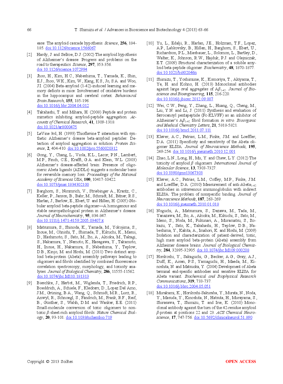 Combination Of Specific Monoclonal Antibodies Allow Identification Of Soluble Aggregates Of Aβ1-42 By Sandwich ELISA - Page 5
