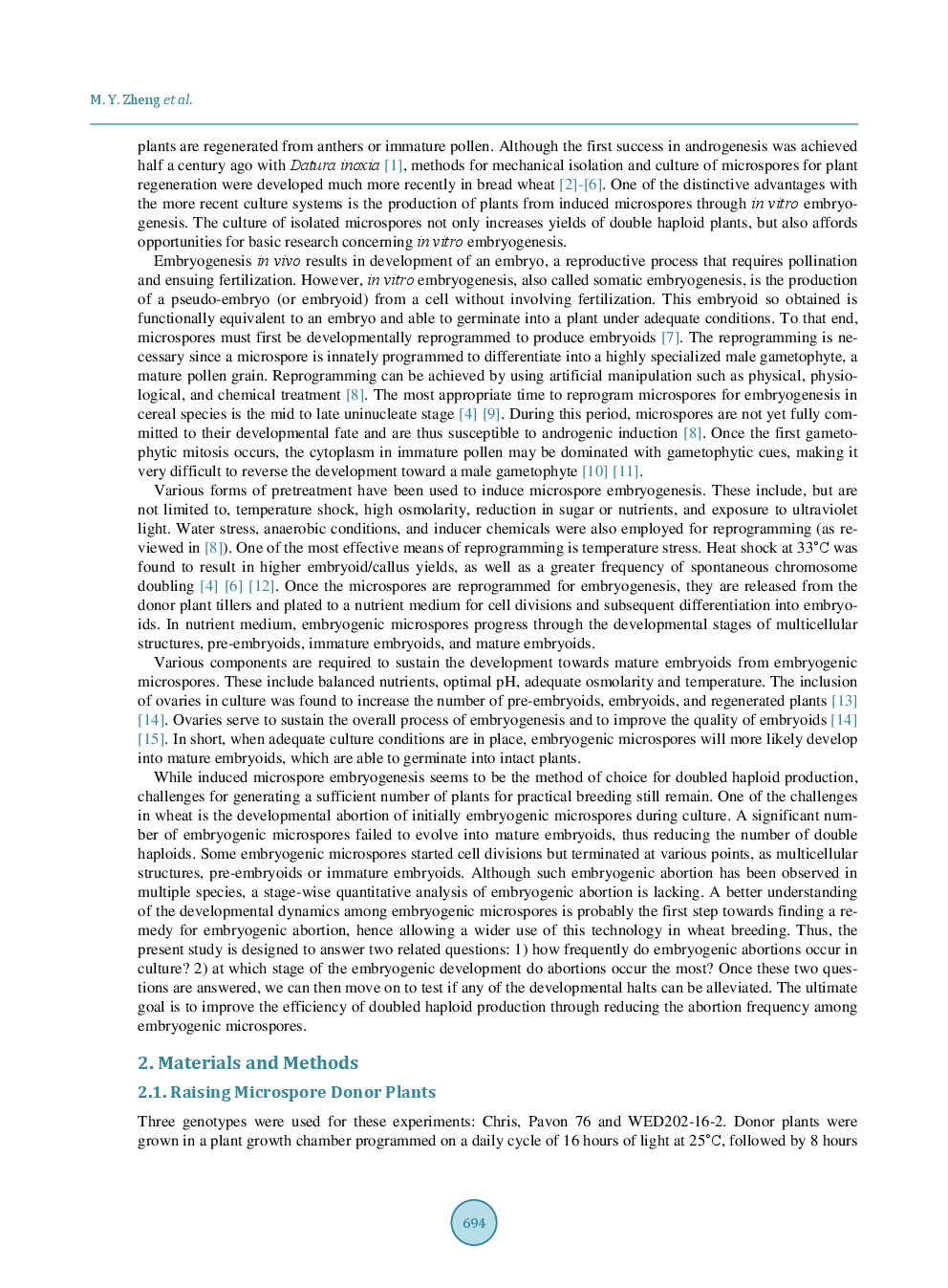 Developmental Dynamics Of Wheat (Triticum aestivum L.) Microspores Under Culture - Page 3