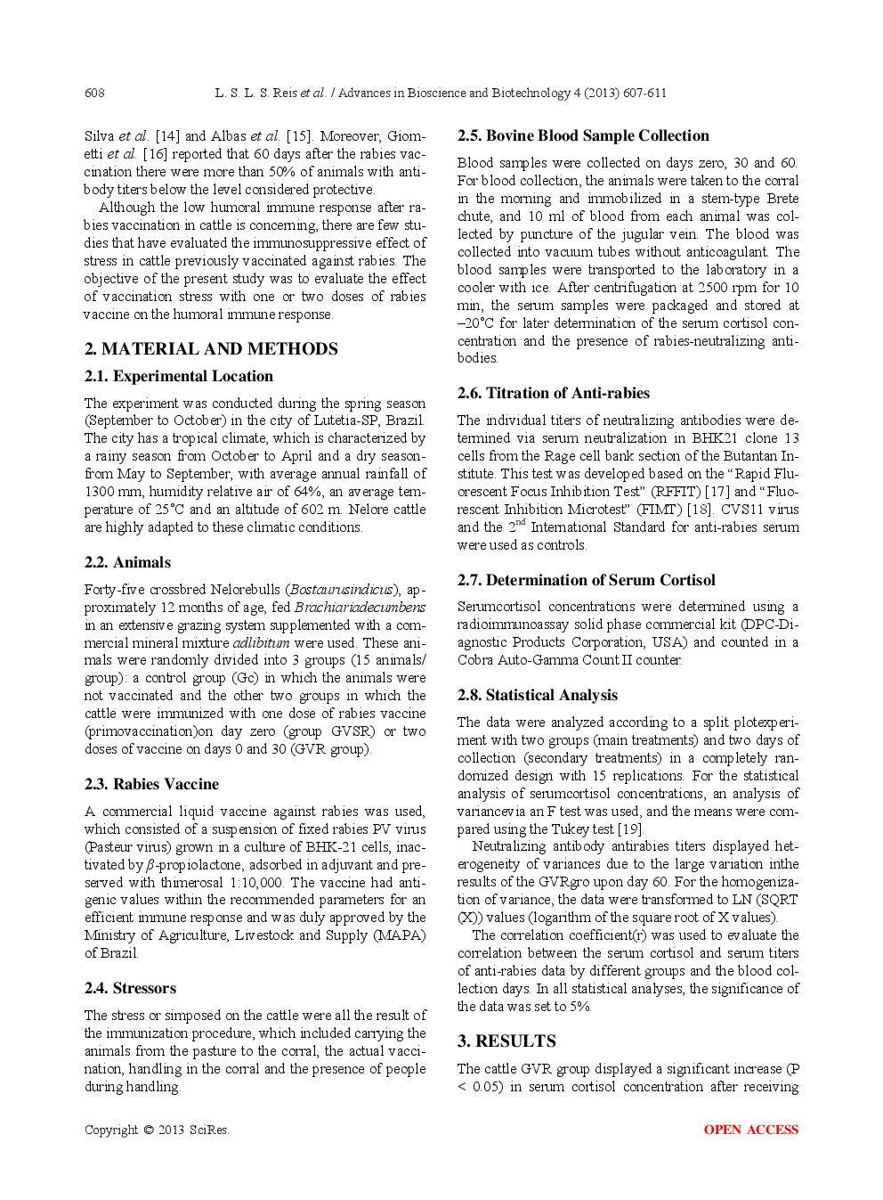 Effects Of Primovaccination And Booster Vaccination On Serum Cortisol And Humoral Immune Response In Cattle - Page 3