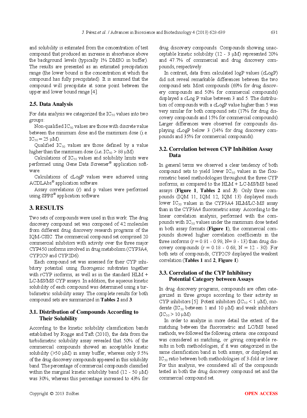 Evaluation Of The Effect Of Compound Aqueous Solubility In Cytochrome P450 Inhibition Assays - Page 5