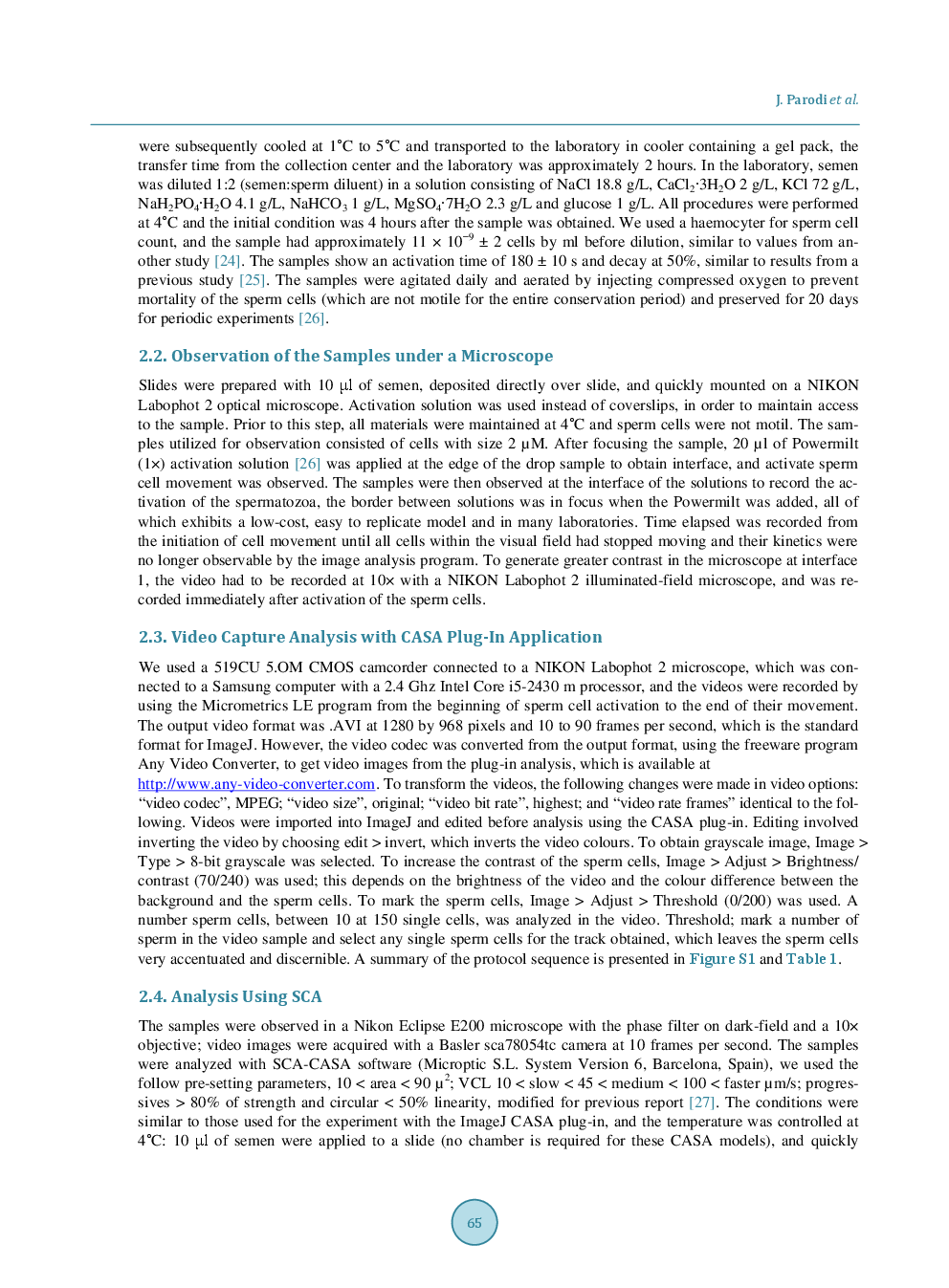 Example Use Of Low-Cost System For Capturing The Kinetic Parameters Of Sperm Cells In Atlantic Salmon (Salmo Salar) - Page 4