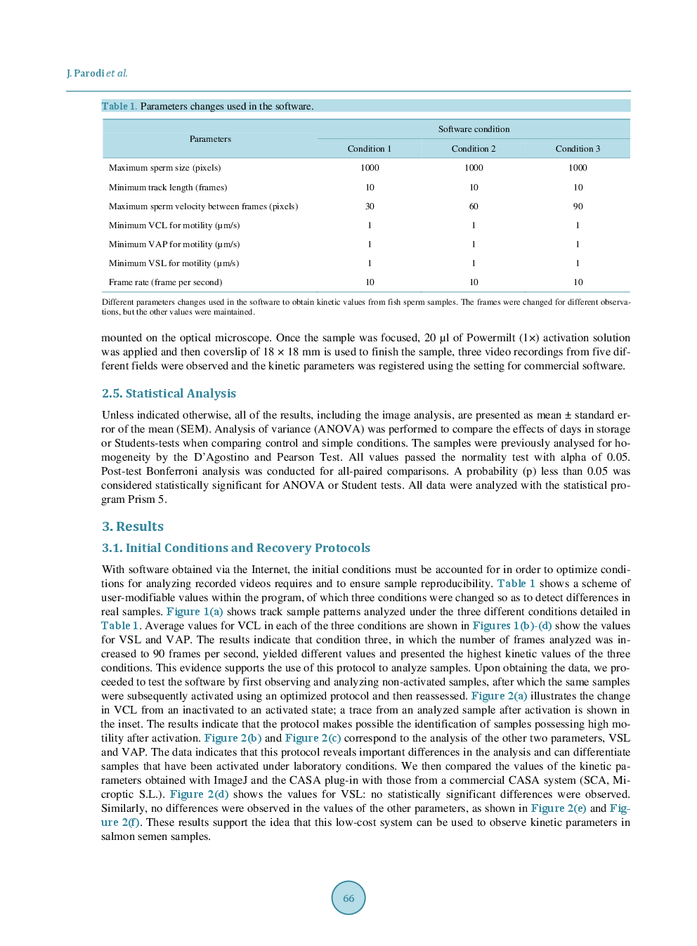 Example Use Of Low-Cost System For Capturing The Kinetic Parameters Of Sperm Cells In Atlantic Salmon (Salmo Salar) - Page 5