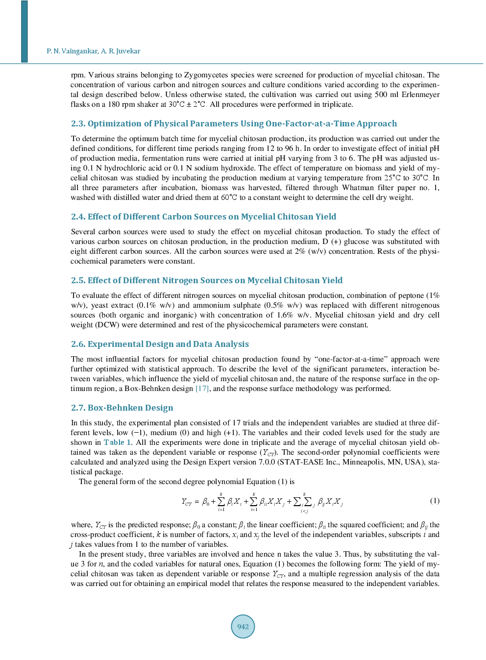 Fermentative Production Of Mycelial Chitosan From Zygomycetes: Media Optimization And Physico-Chemical Characterization - Page 4