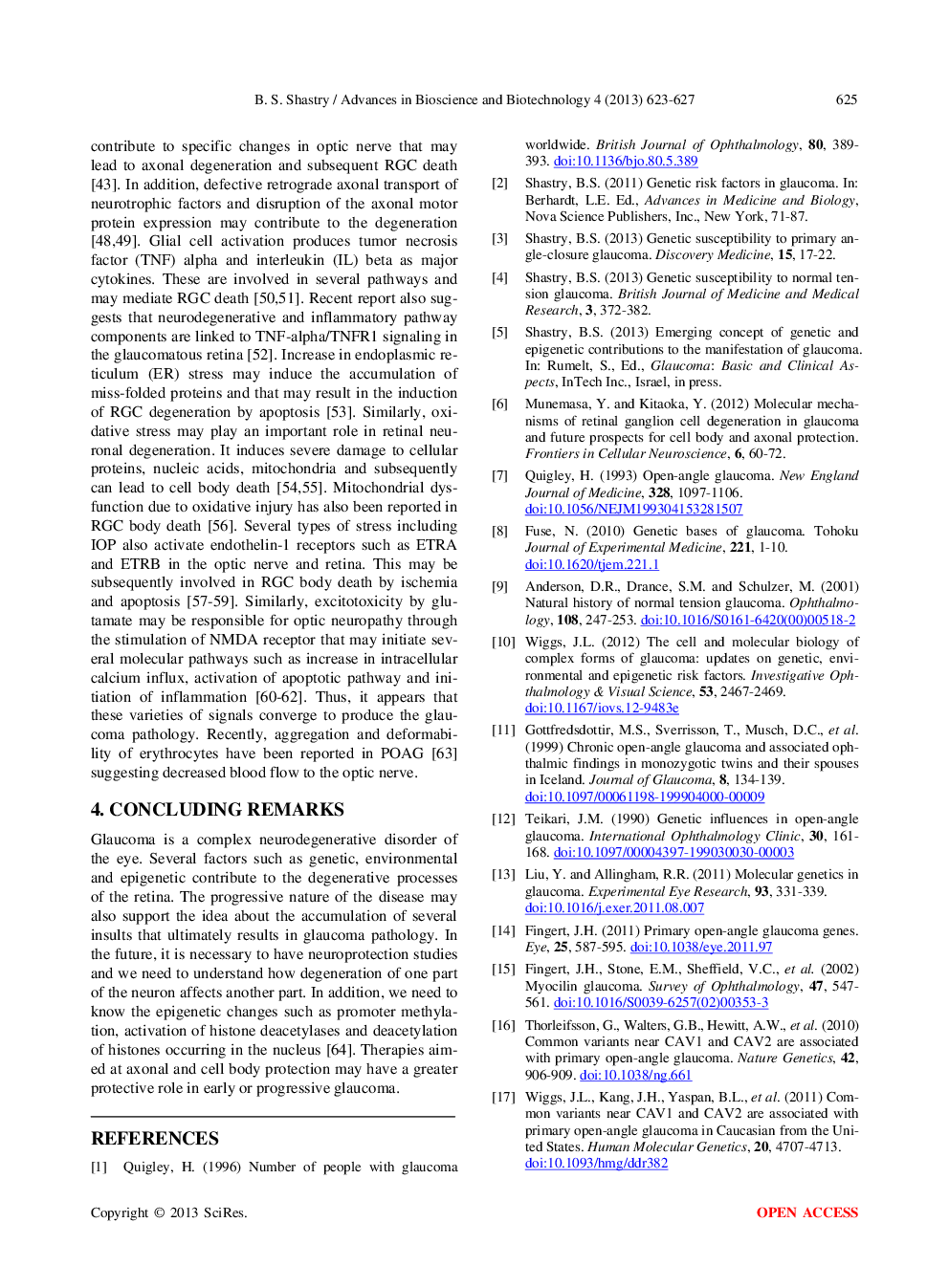 Genetic Risk Factors And Retinal Ganglion Cell Degeneration In Primary Open-Angle Glaucoma (POAG): A Bird’s Eye View - Page 4