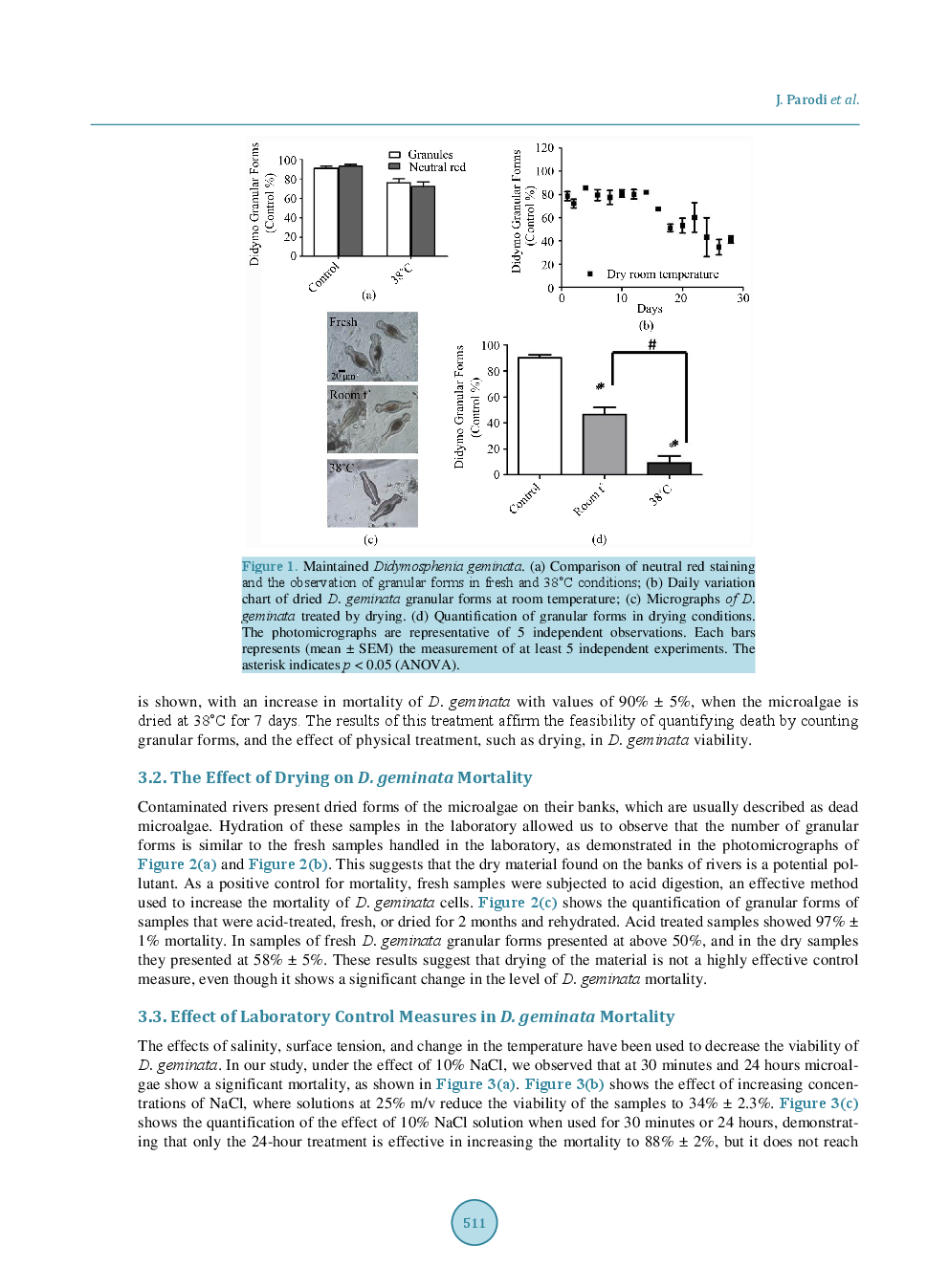 Laboratory Handling Of Didymosphenia Geminata (Lyngbye) Schmidt And The Effect Of Control Efforts On Viability - Page 5