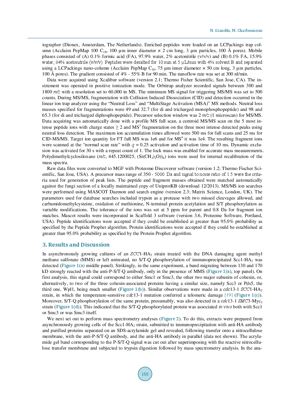 Mec1-Dependent Phosphorylation Of The Scc3 Subunit Of Cohesin During Mitosis In Budding Yeast - Page 4