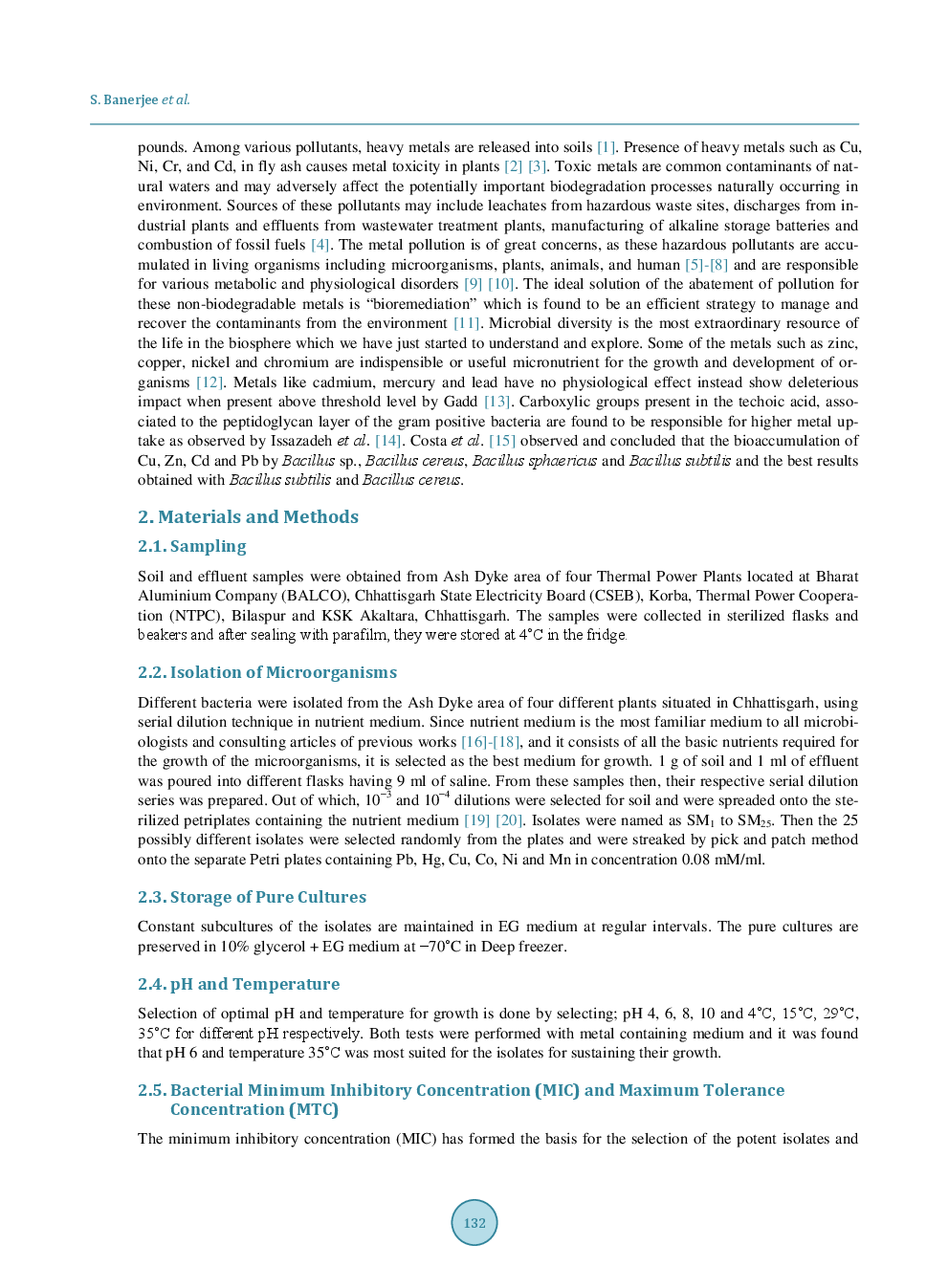Microbial Observation In Bioaccumulation Of Heavy Metals From The Ash Dyke Of Thermal Power Plants Of Chhattisgarh, India - Page 3