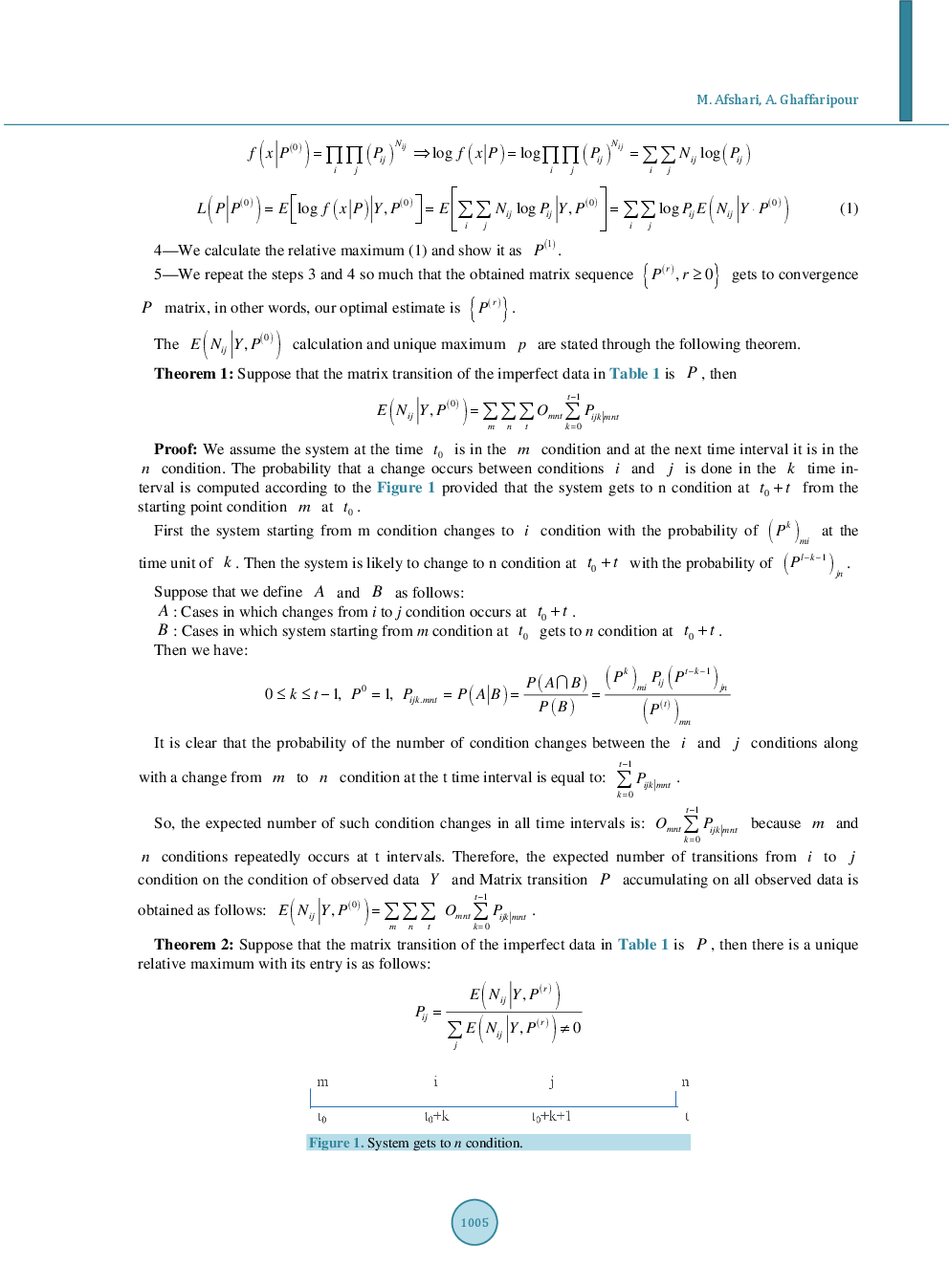 Modeling Of Imperfect Data In Medical Sciences By Markov Chain With Numerical Computation - Page 4