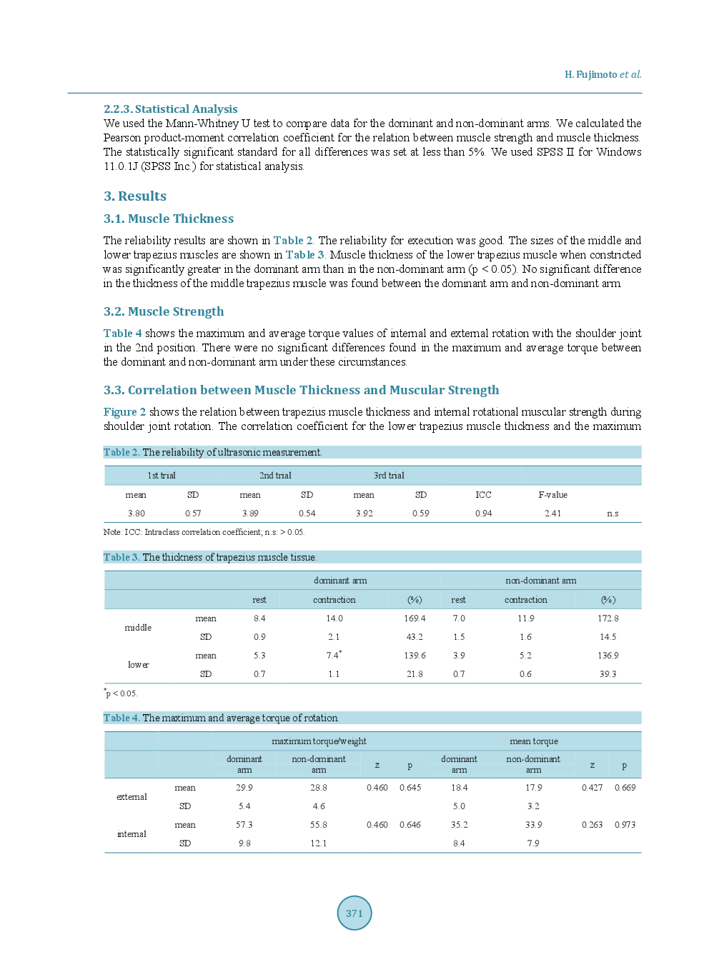Muscular Contraction Ability Develops In The Lower Trapezius Muscle Of The Dominant Arm In Team Hand-Ball Players - Page 5