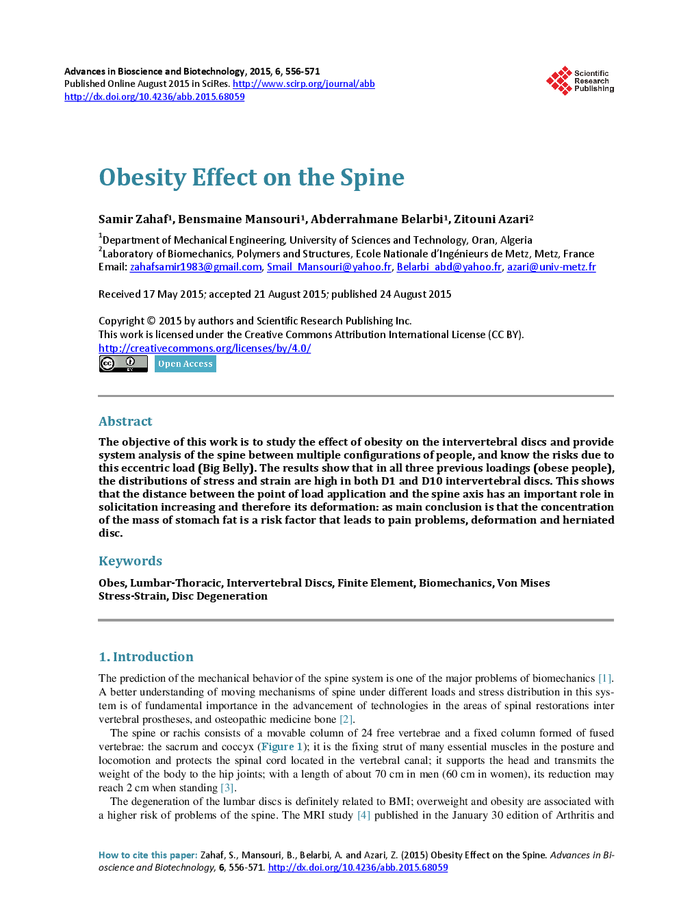 Obesity Effect On The Spine - Page 2