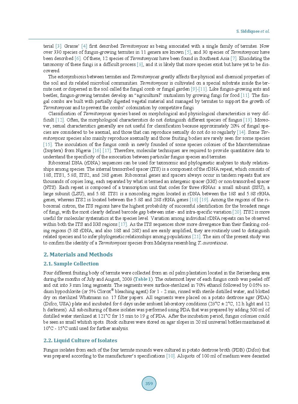 Phylogenetic Relationships Of Termitomyces Aurantiacus Inferred From Internal Transcribed Spacers DNA Sequences - Page 3