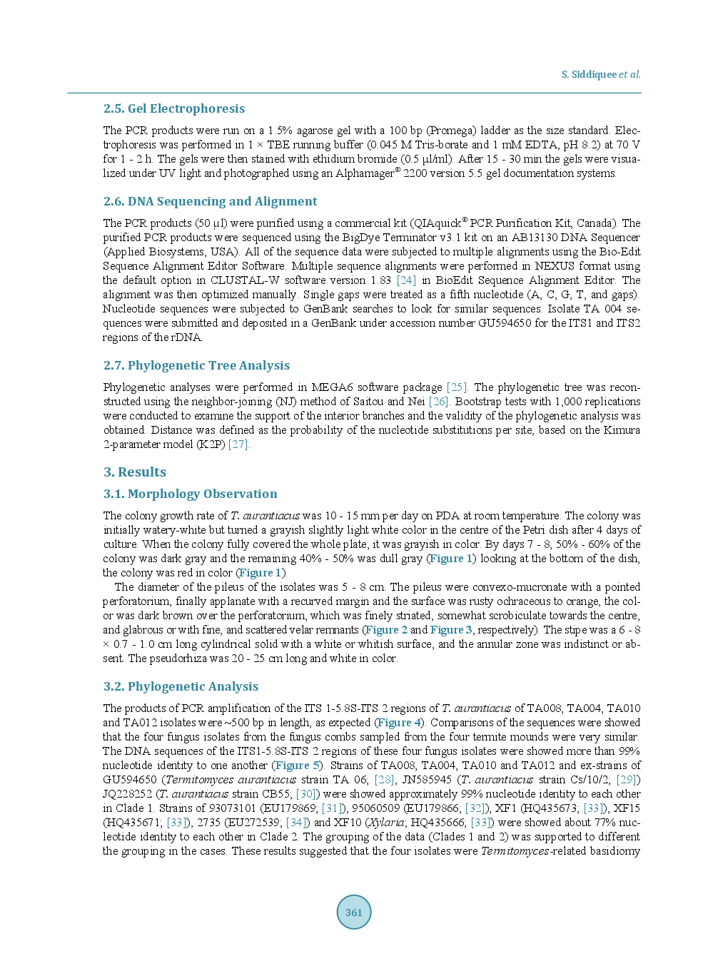 Phylogenetic Relationships Of Termitomyces Aurantiacus Inferred From Internal Transcribed Spacers DNA Sequences - Page 5