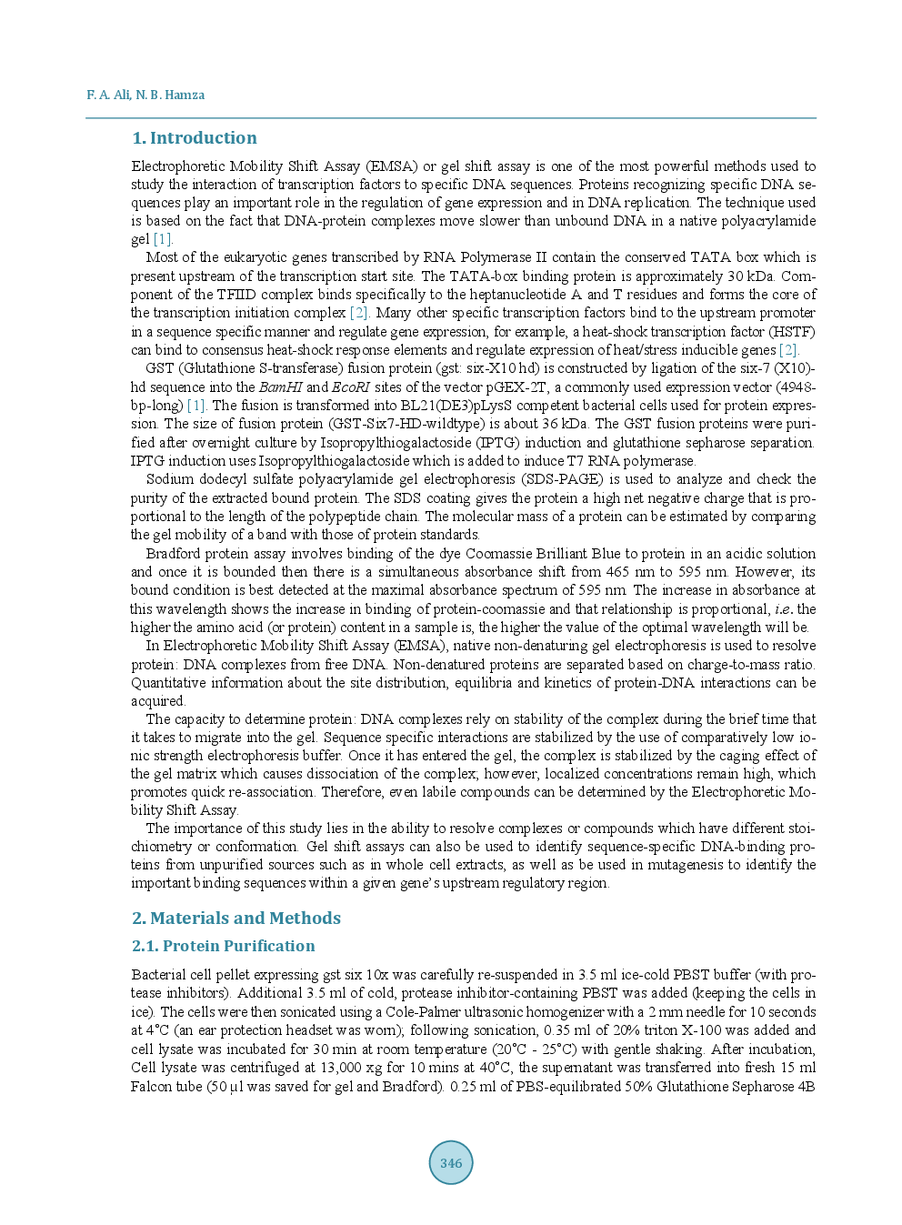 Study On Binding Affinity Of A Glutathione S-Transferase (GST) Fusion Protein To DNA Probe - Page 3