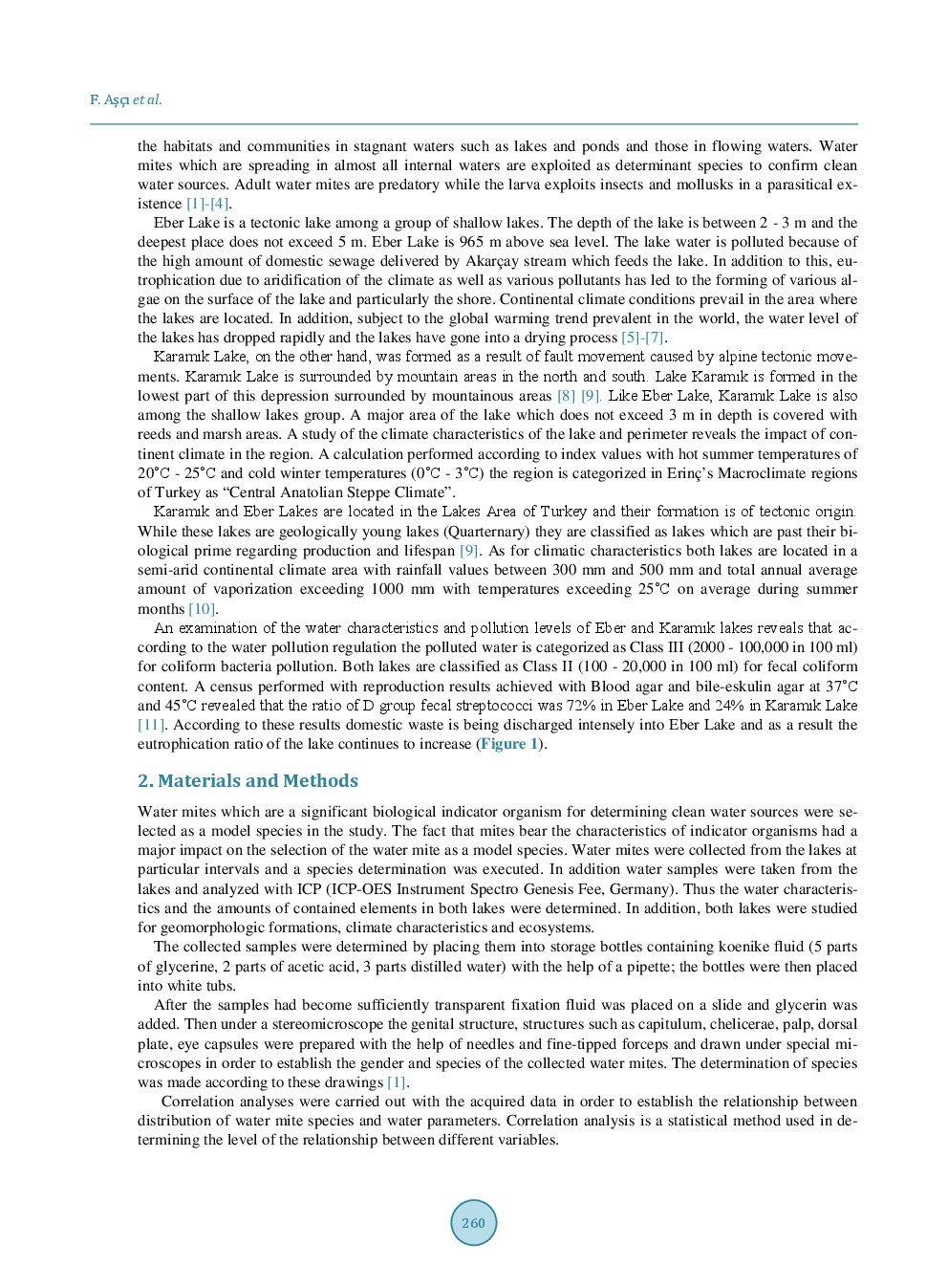 Study On The Impact Of Elements In Water On The Diversity Of Water Mites (Acari, Hydrachnidia) Species - Page 3