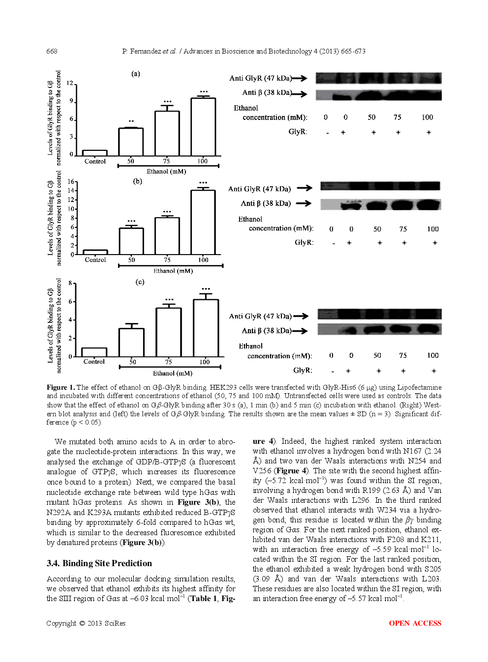 The Action Of Ethanol On G Protein. In Silico And Cellular/Molecular Evidences - Page 5