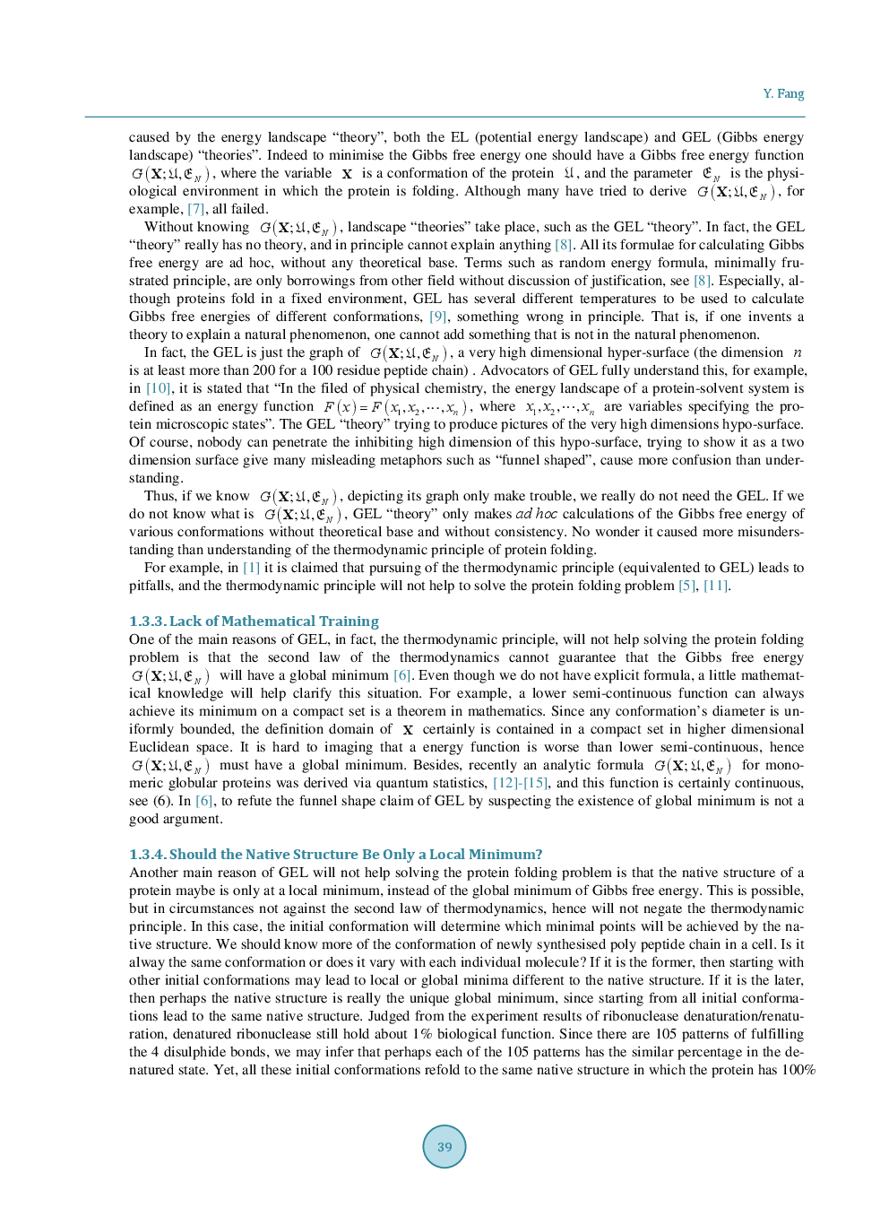 Thermodynamic Principle Revisited: Theory Of Protein Folding - Page 4
