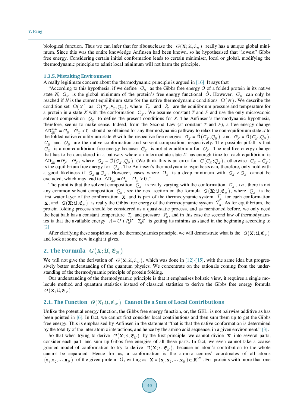 Thermodynamic Principle Revisited: Theory Of Protein Folding - Page 5
