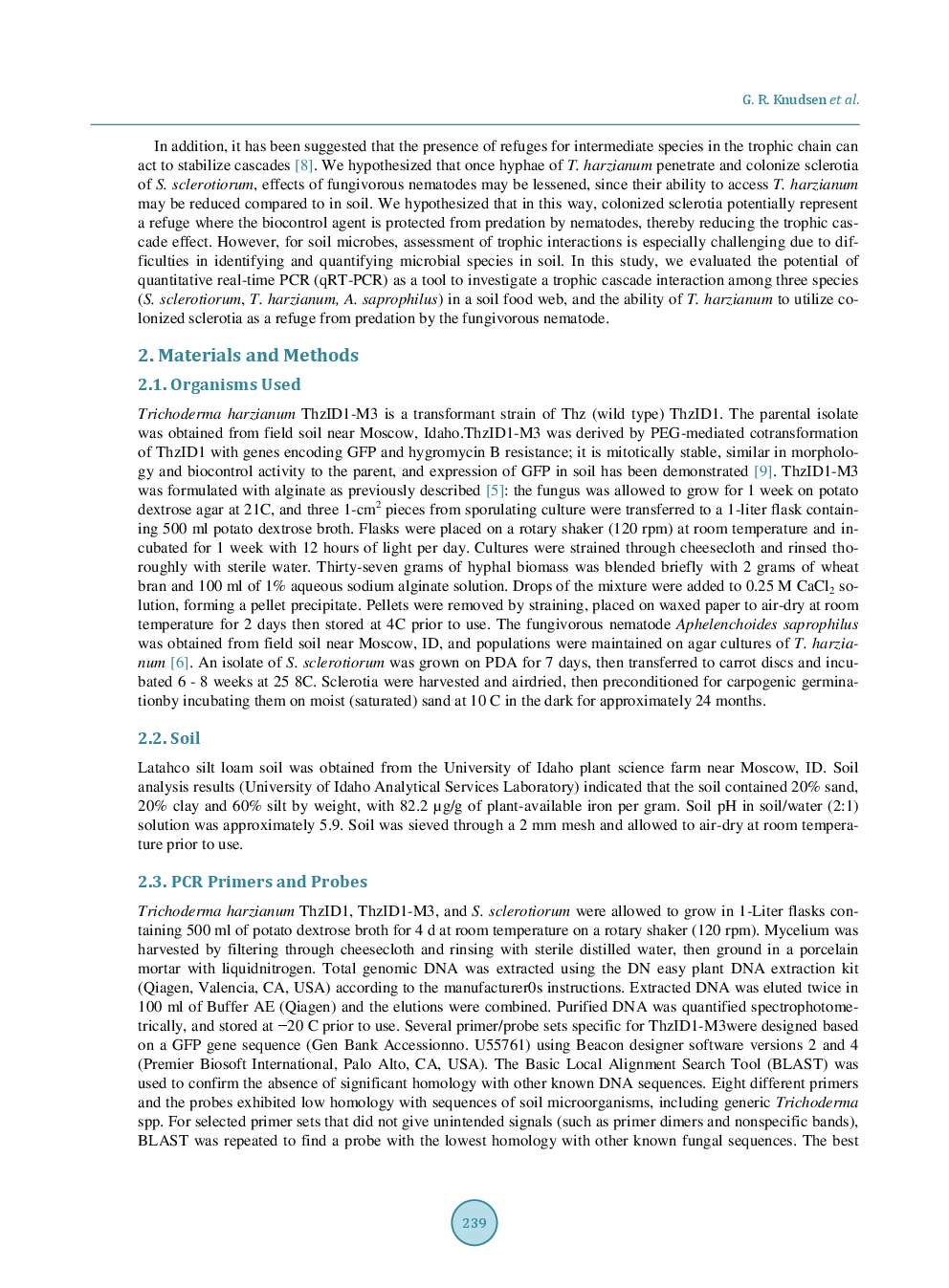 Use Of Quantitative Real-Time PCR To Unravel Ecological Complexity In A Biological Control System - Page 4