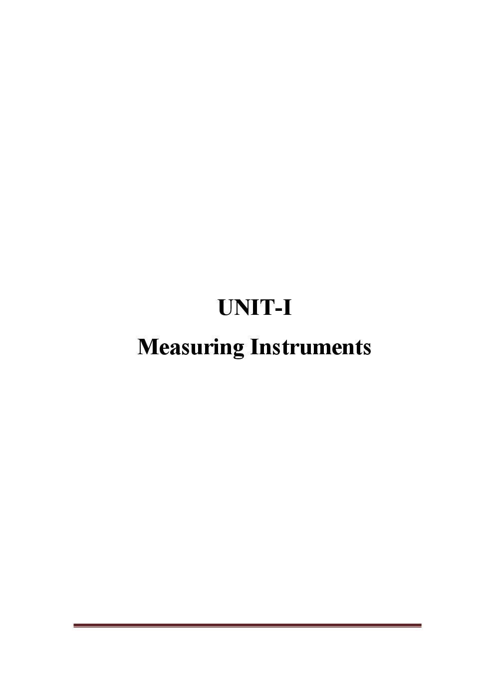 VTU eNotes On Electrical Measurements For Electrical Engineering - Page 3