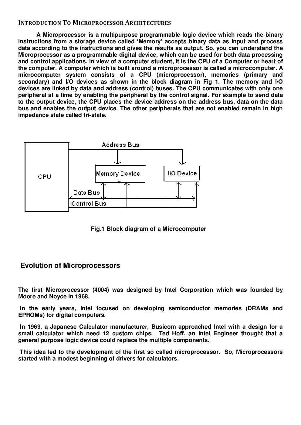 VTU eNotes On Microprocessors & Microcomputer For Electrical Engineering - Page 2