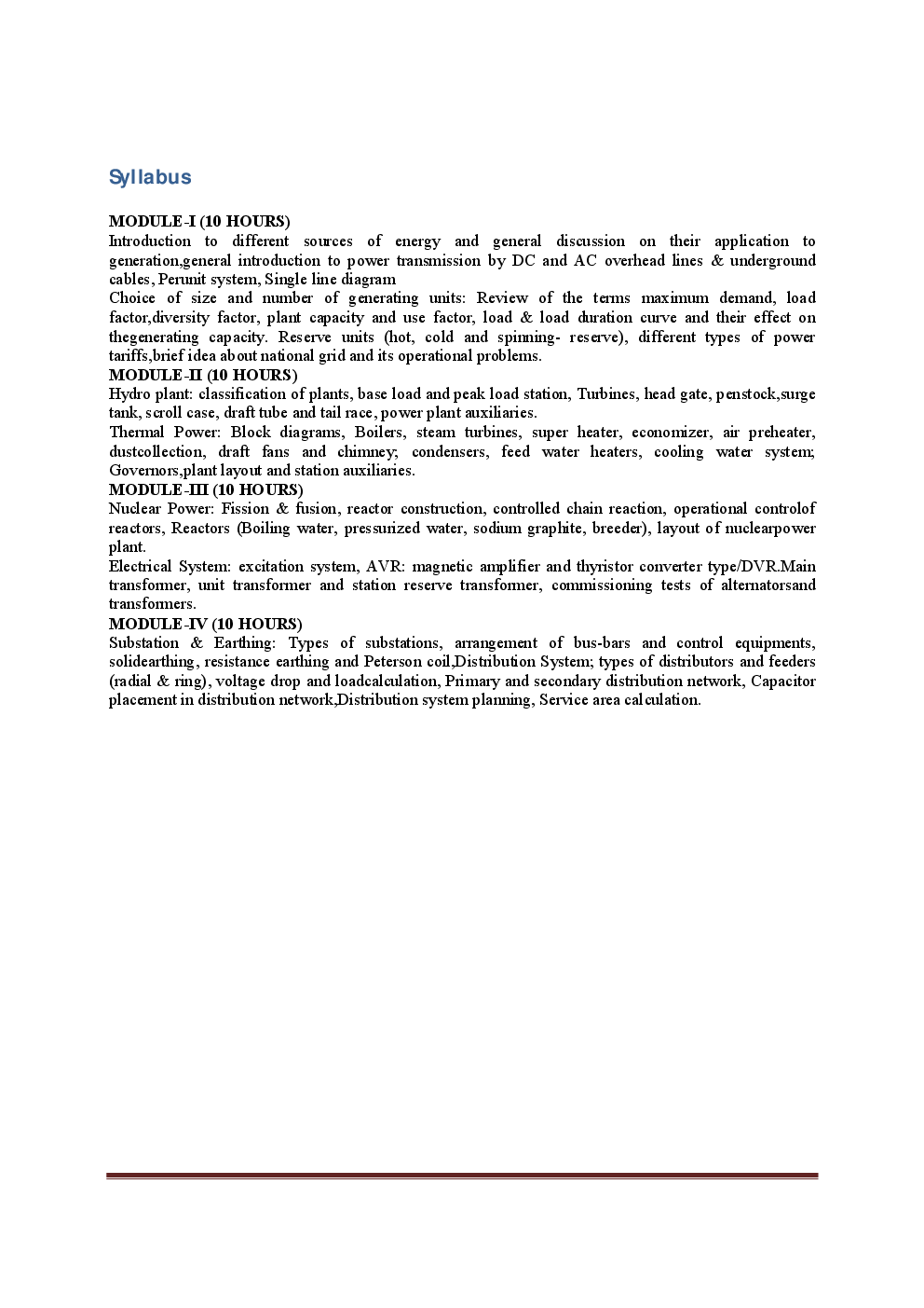 VTU eNotes On Power System-I For Electrical Engineering - Page 3