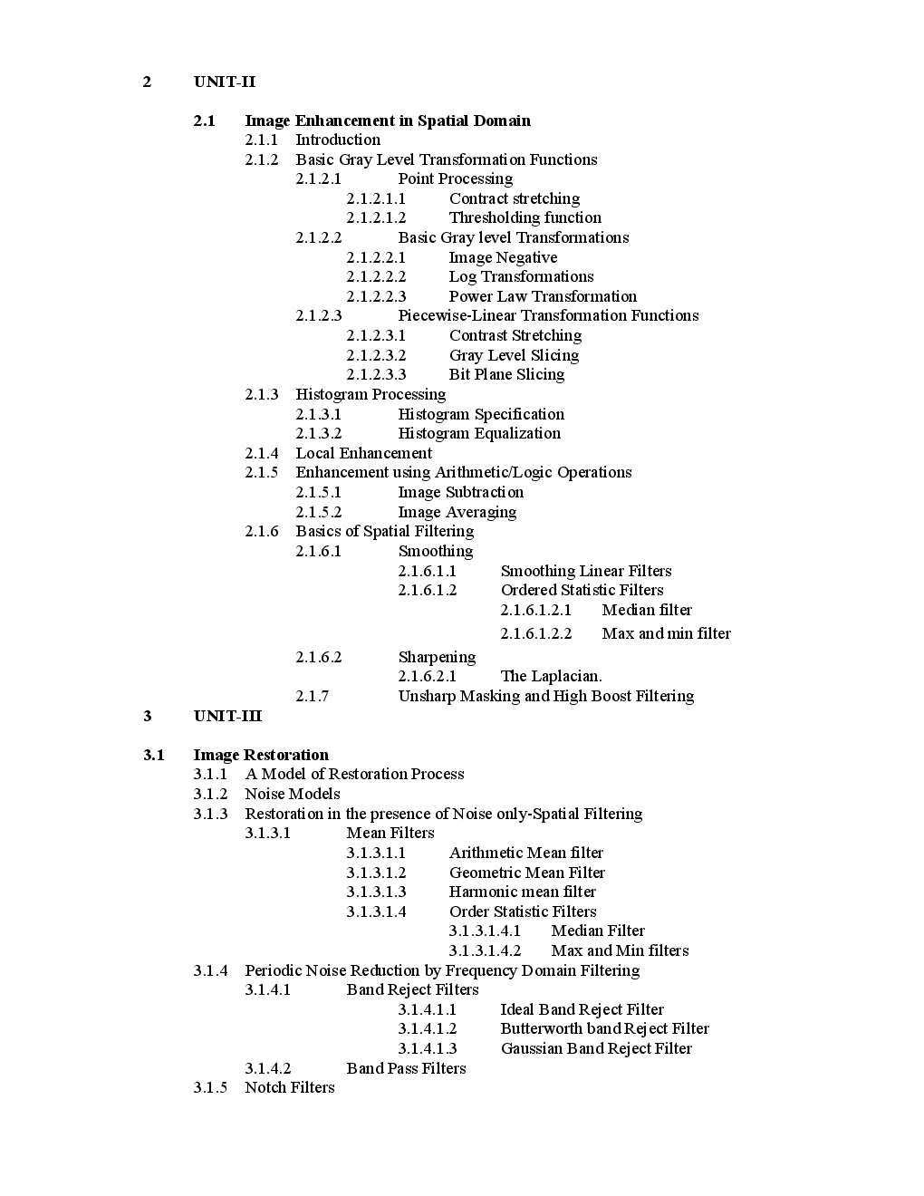 VTU eNotes On Digital Image Processing For Electrical Engineering - Page 2