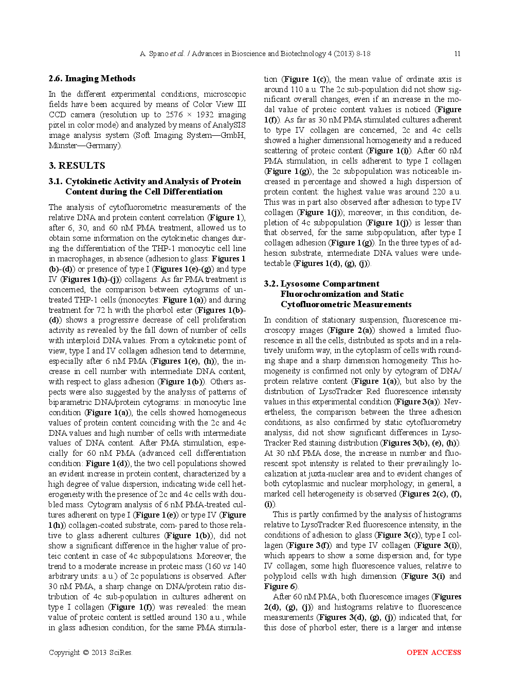 Changes On lysosomal Compartment During PMA-Induced Differentiation Of THP-1 Monocytic Cells: Influence Of Type I And Type IV Collagens - Page 5