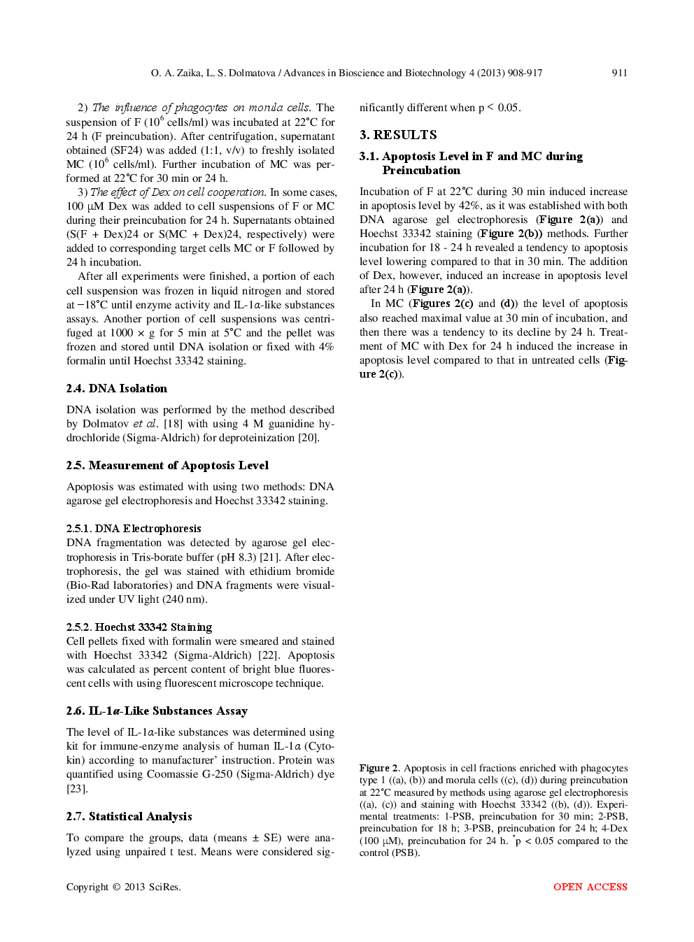 Cooperative Apoptosis Of Coelomocytes Of The Holothurian Eupentacta Fraudatrix And Its Modulation By Dexamethasone - Page 5