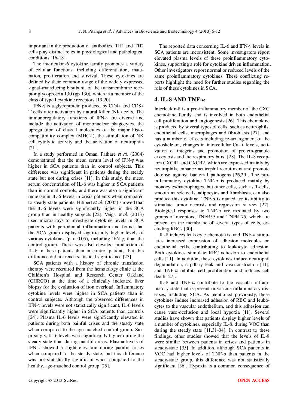 Cytokine Profiles In Sickle Cell Anemia: Pathways To Be Unraveled - Page 4