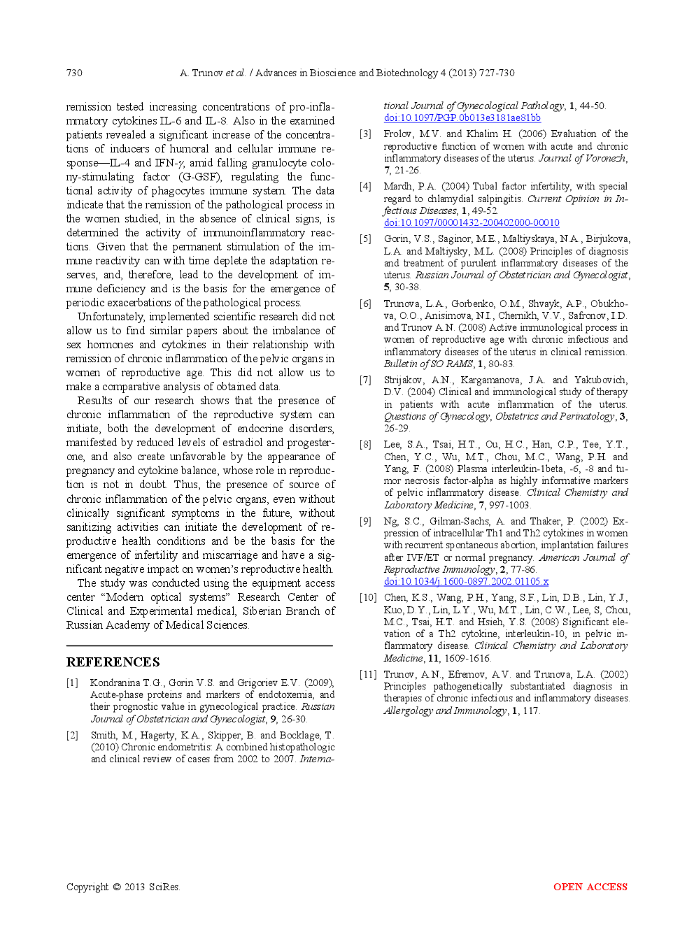 Cytokines, Estradiol And Progesterone In The Plasma Of Women Of Reproductive Age With Pelvic Inflammatory Disease In Remission - Page 5
